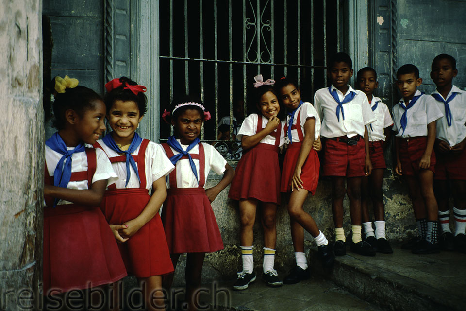 Schulkinder in Santiago