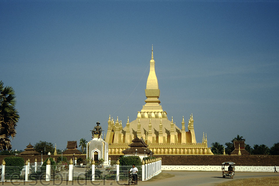 Der Pha That Luang, das Nationalheiligtum von Laos in Vientiane