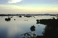 Blick auf den Mekong von Muang Khong (Si Phan Don) aus