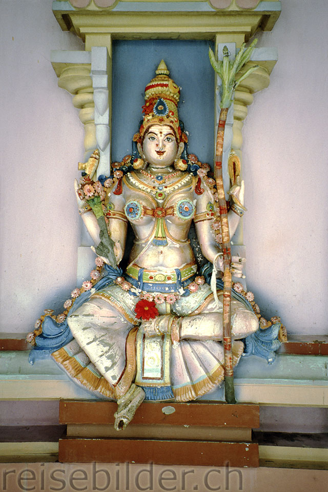 Statue in Hindu-Tempel in Georgetown, Penang