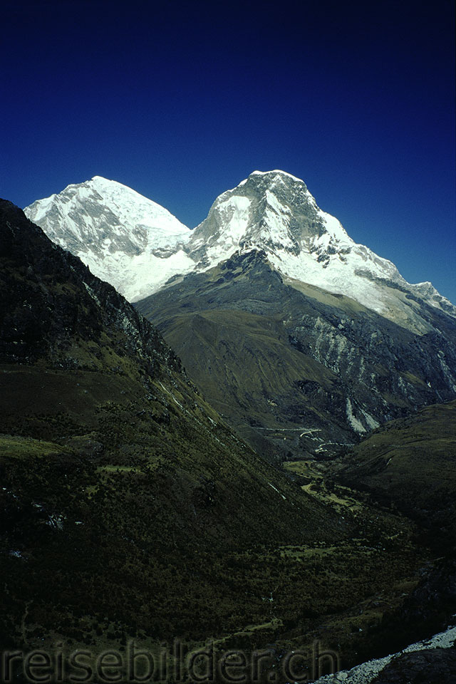 Blick auf den Huascarán in der Cordillera Blanca